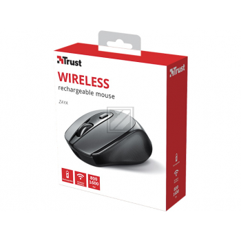 TRUST ZAYA MAUS AUFLADBAR SCHWARZ
