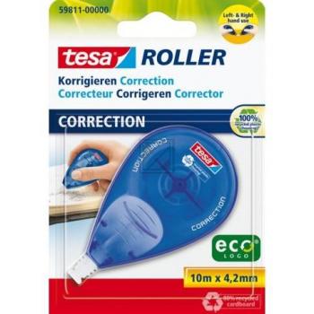 Tesa Korrekturroller Eco Logo 14 m x 4,2 mm weiß Nachfüllroller Blister