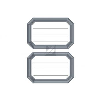 HERMA Heftschilder 55×82mm 5719 Rand grau, liniert 12 Stück