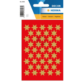 Herma Schmucketiketten Sterne gold ø 21 mm