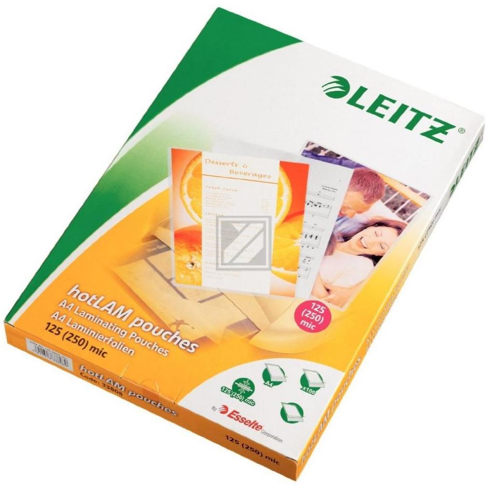 Leitz Folientasche A4 125 micron Inh.100 303 x 216 mm