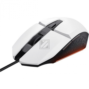TRUST GXT109W FELOX GAMING MAUS WEISS 25066 6Tasten/USB/6400dpi/Kabel