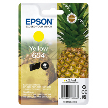 Epson Tintenpatrone gelb SC (C13T10G44020, 604)