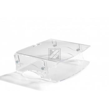 BNEQR140 BAKKER MONITORSTAENDER Q-Riser 140 transparent Kunststoff