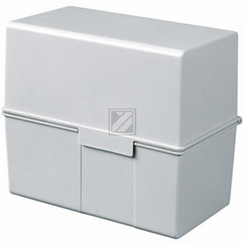 Han Karteibox A6 quer grau Kunststoff