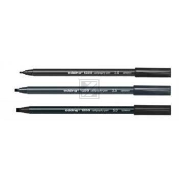 EDDING Maler 1255 calligraphy 25mm 1255-3S schwarz 3 Stück
