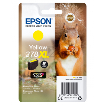 Epson Tintenpatrone gelb HC (C13T37944020, 378XL)