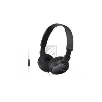 Sony MDR-ZX110APB Einstiegskopfhörer mit Headsetfunktion schwarz