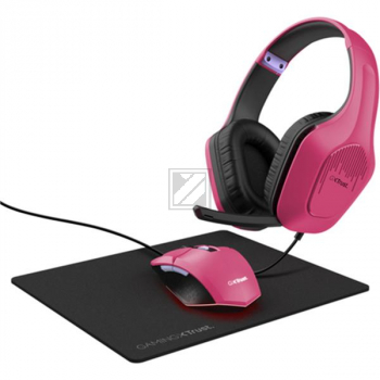 TRUST GXT790P TRIDOX 3IN1 BUNDLE ROSA 25179 Headset/Maus/Mauspad/Kabel