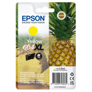 Epson Tintenpatrone gelb HC (C13T10H44020, 604XL)