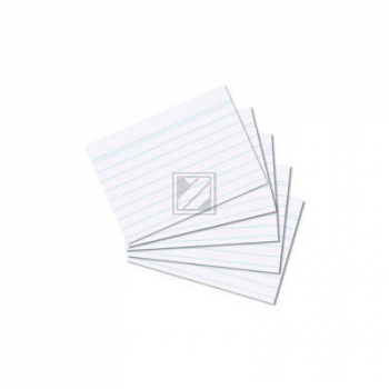 Herlitz Karteikarten A6 weiß liniert Inh.100 (7000803)