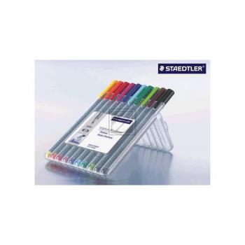 STAEDTLER Feinschr. triplus 334 0,3mm 334 SB10 10 Farben ass.