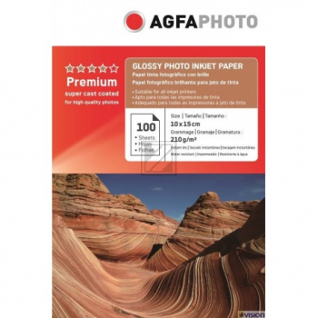 AP210100A6 AP TINTENSTRAHL-FOTOP. 10X15 100Blatt 210gr glaenz. Karton Verpackung