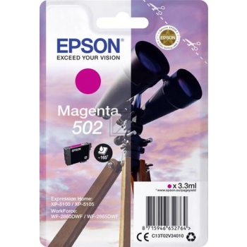 Epson Tintenpatrone magenta SC (C13T02V34020, 502)