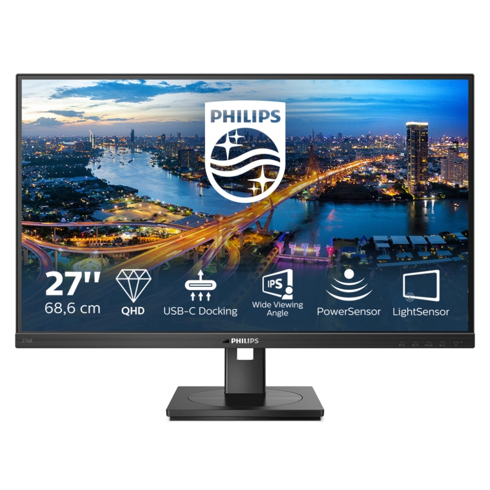 276B1/00/27" IPS/DP,2xHDMI,USB-Hub,USB-C/2560x1440/4ms/16.9/Schwarz
