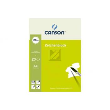 CANSON Zeichenblock A4 100050321 blanko,90g 20 Blatt