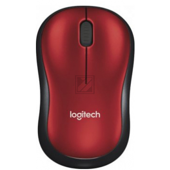 Logitech kabellose Maus M185, rot
