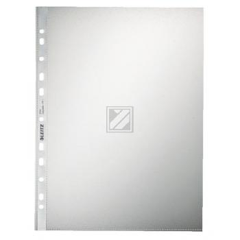Leitz Prospekthüllen A4 PP geprägt Inh.100 oben offen 0,09 mm
