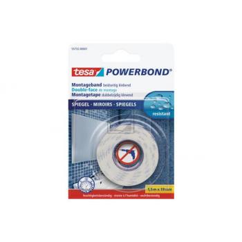 TESA Powerbond Spiegel 19mmx1.5m 55732-01 Montageband, doppelseitig