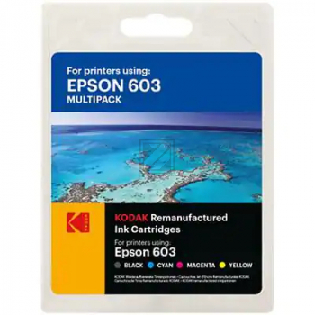 Kodak Tintenpatrone gelb, magenta, schwarz, cyan HC (185E060321) ersetzt 603XL