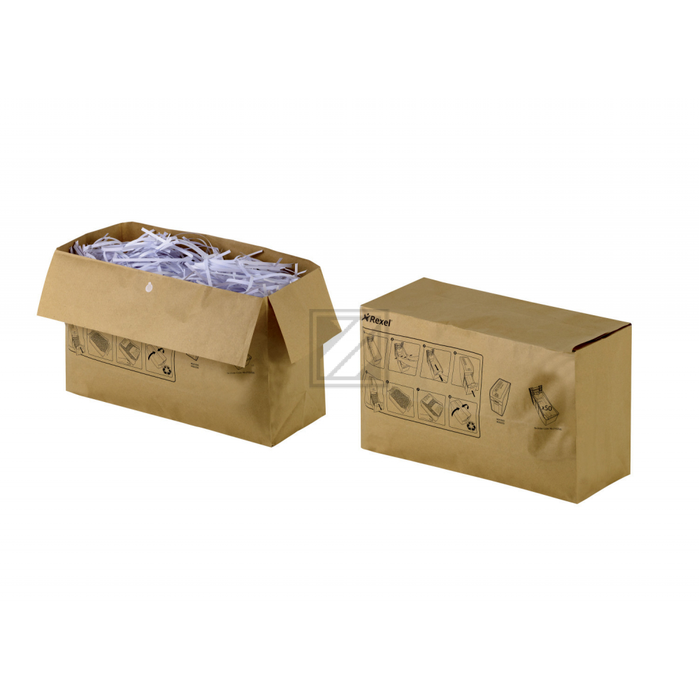 REXEL Abfallsack Recycelbar 34lt 2105901 braun 50 Stück