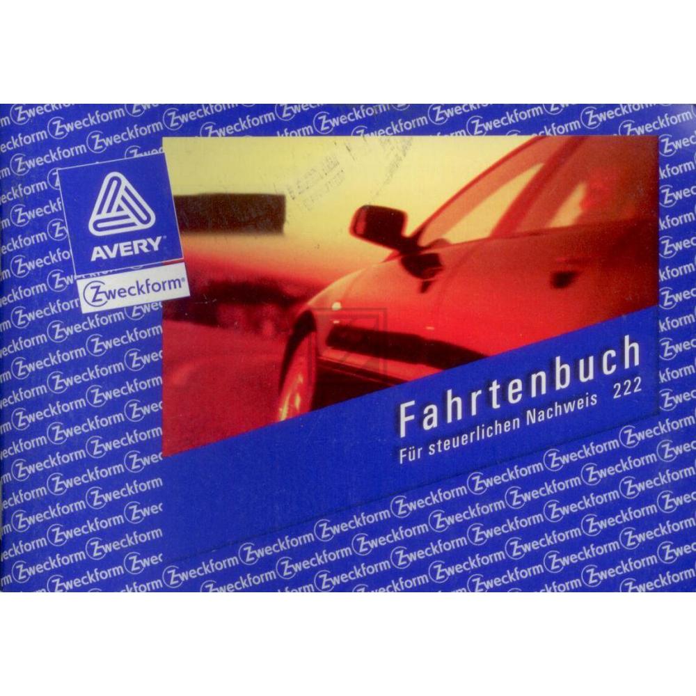 AZ Fahrtenbuch 222 A6 quer weiß Inh.40 Blatt Avery Zweckform