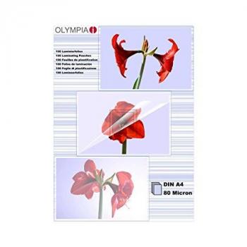 9166 OLYMPIA LAMINIERFOLIEN A4 100Blatt 80mic