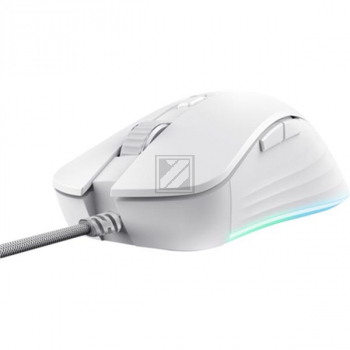 TRUST GXT924W YBAR+ GAMING MAUS WEISS 24891 6Tasten/USB-A/rechtshaendig/Kabel