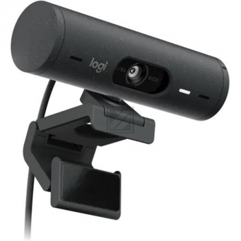 LOGITECH BRIO 500 WEBCAM SCHWARZ 960-001422 1080p USB-C Kabel