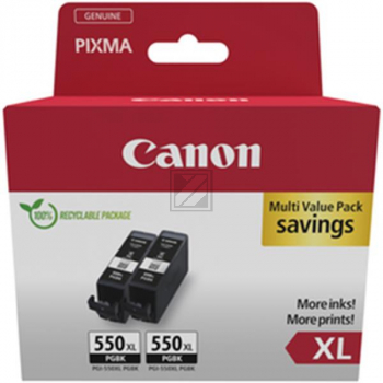 6431B010 CANON PGI550XLPGBK Pixma Tinte (2) black HC SEC 2x500Seiten Cardboard
