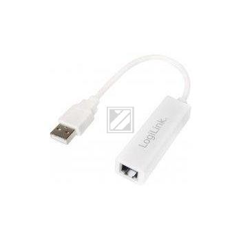 LogiLink USB 2.0 zu Fast Ethernet Adapter, weiß