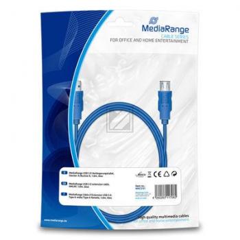 MEDIARANGE USB KABEL AM/AF 1.8m MRCS151 USB 3.0 blau