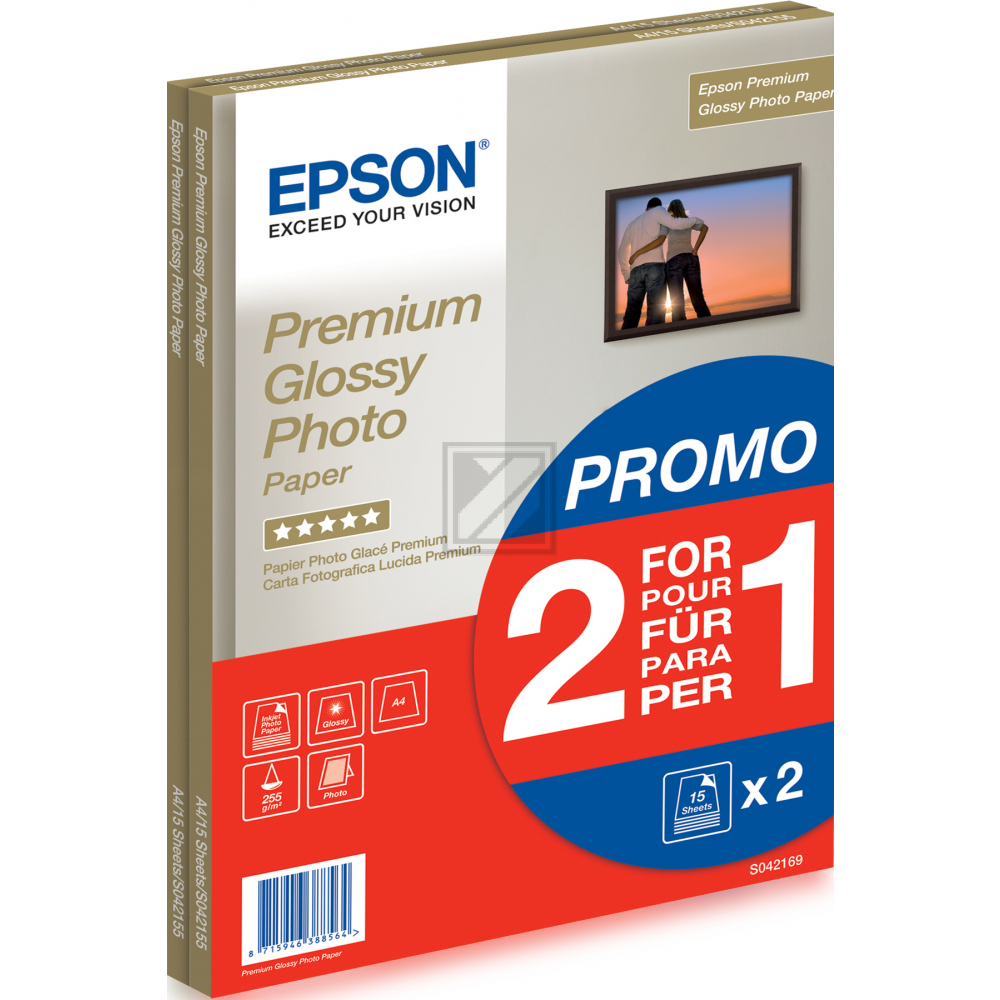 Epson Papier (2er Pack) 2 x 15 Blatt (CA13S042178)