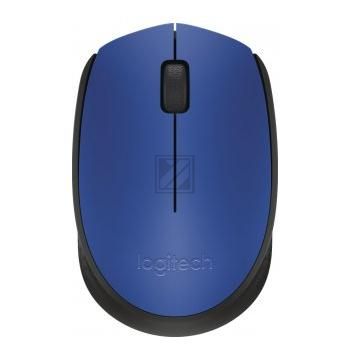 Logitech kabellose Maus M171, blau/schwarz