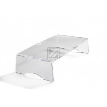 BNEQR90 BAKKER MONITORSTAENDER Q-Riser 90 transparent Kunststoff