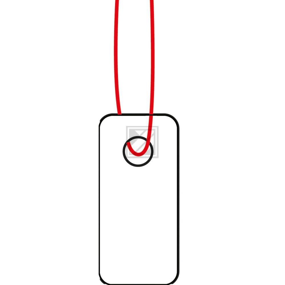 Herma Hängeetiketten mit Faden rot 7 x 15 mm Inh.1000