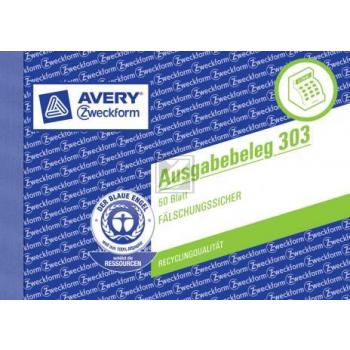 AZ Ausgabenbeleg A6 50 Blatt, quer Avery Zweckform