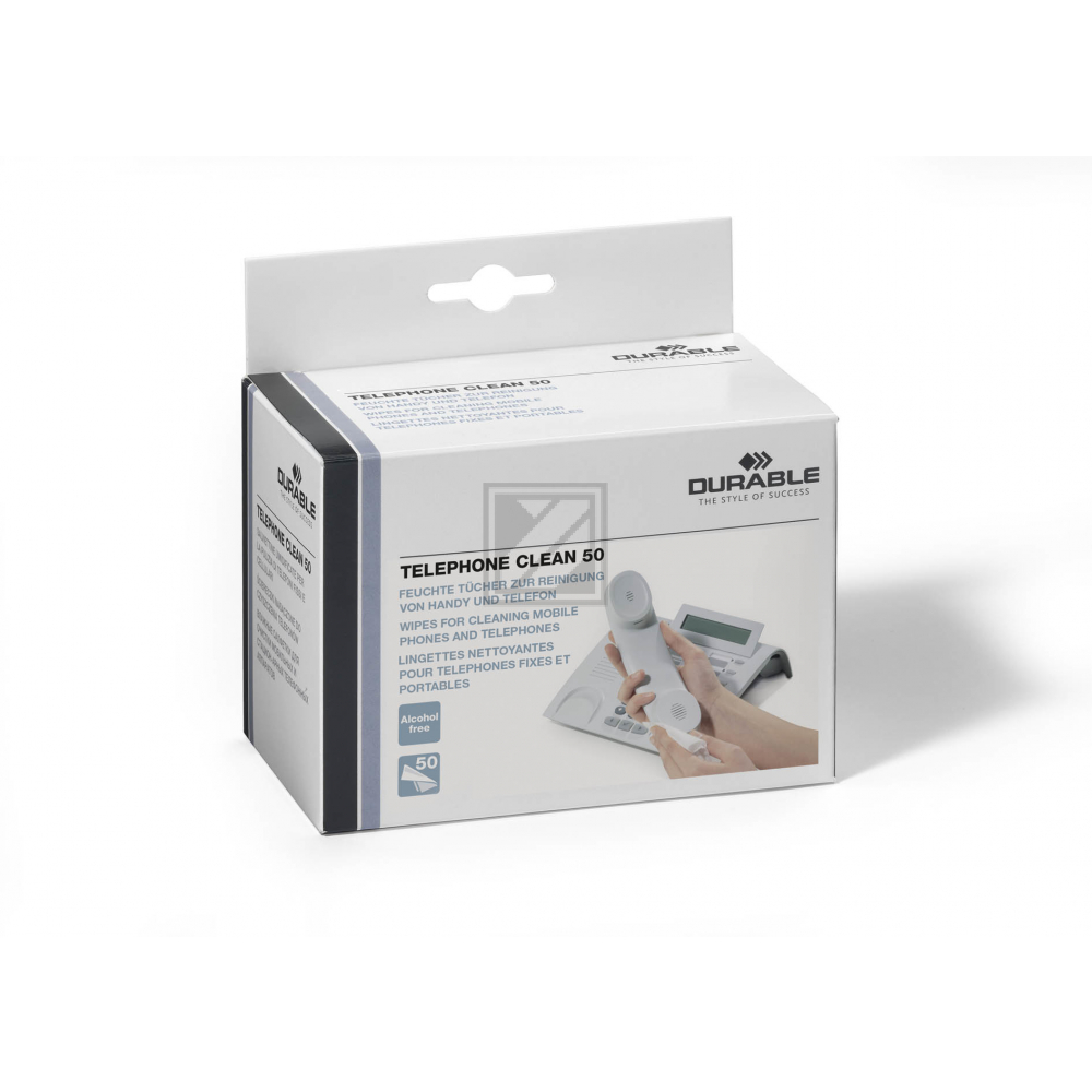 DURABLE Telephone Clean 50 578502 Reinigungstücher 50 Stück