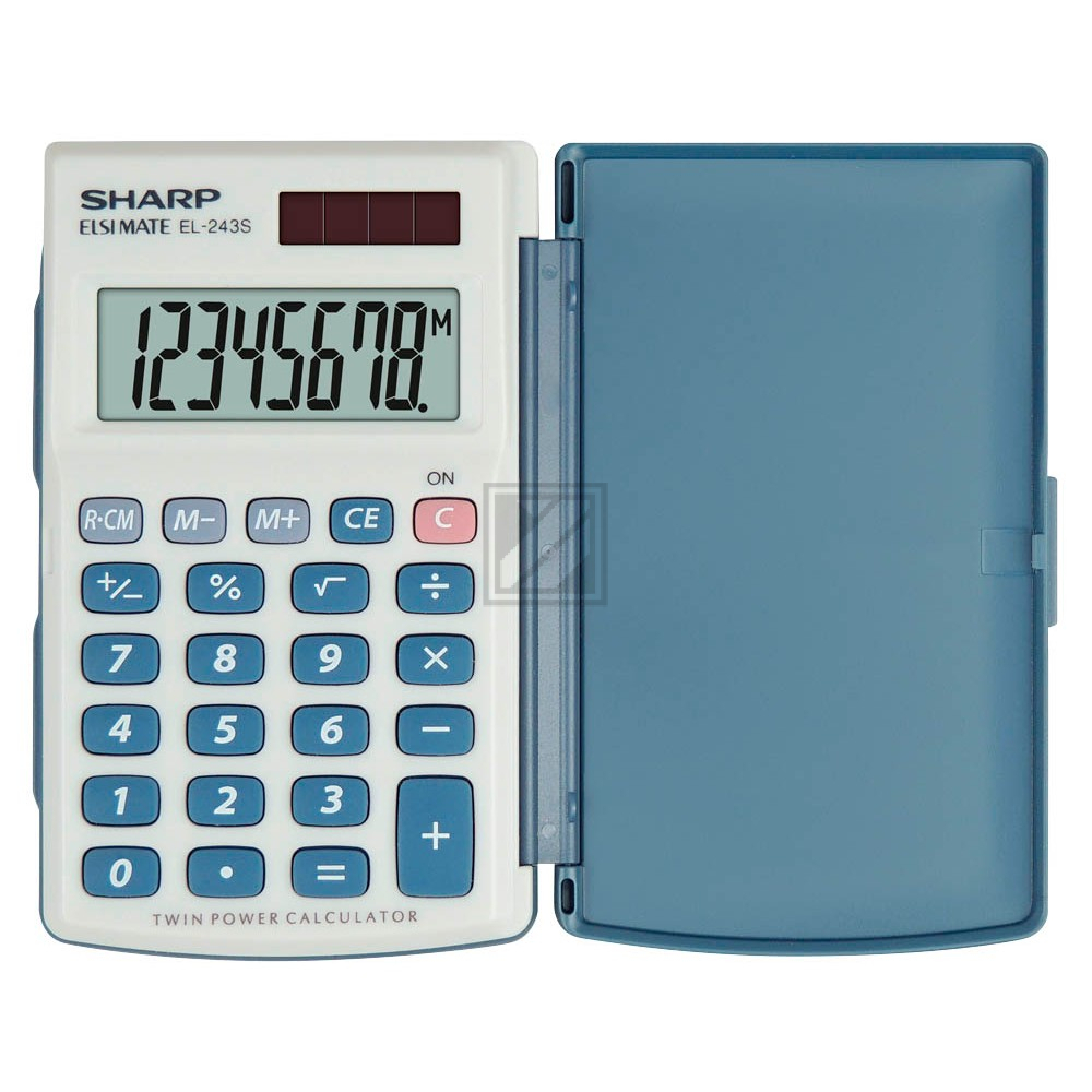 Sharp Taschenrechner EL-243S 8-stellig solar/Batterie (EL-243S)