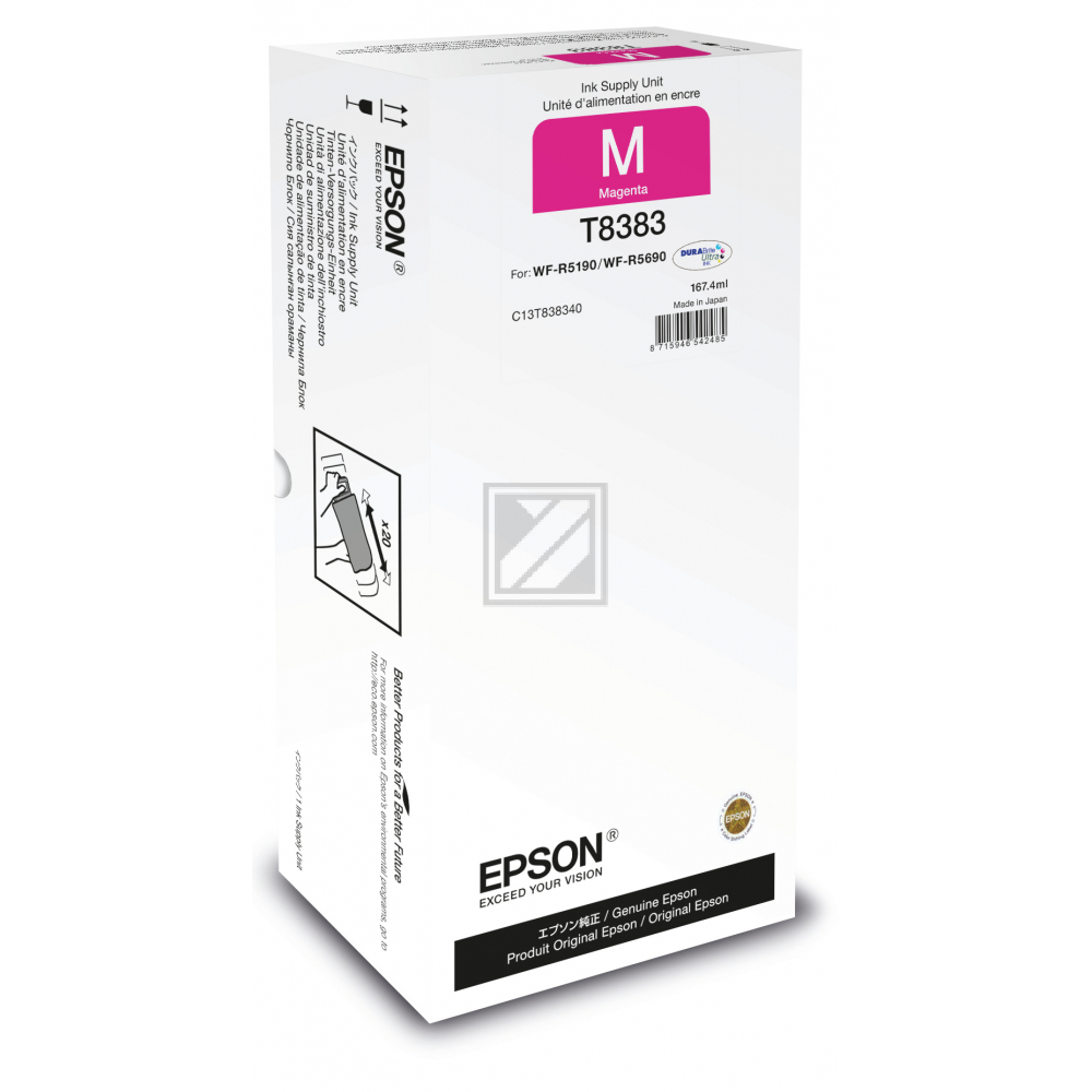Epson Tintenpatrone magenta (C13T838340, T8383)
