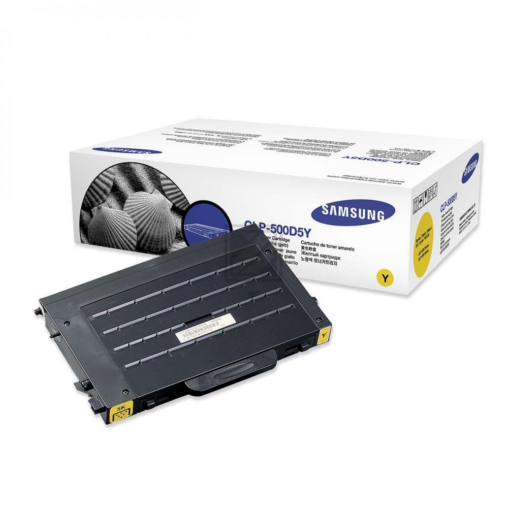 Samsung Toner-Kartusche gelb (CLP-500D5Y, 500)