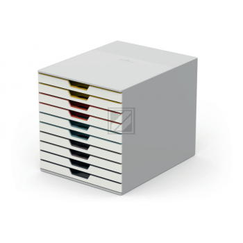 DURABLE Box VARICOLOR Mix 10 A4-C4 763027 farbig 10 Fächer