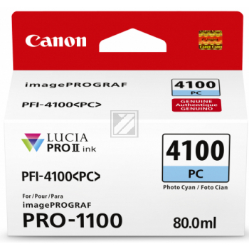 Canon Tintenpatrone photo cyan (6781C001, PFI-4100PC)