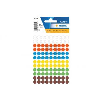 HERMA Markierungspunkte 8mm 1831 farbig ass. 540 Stück