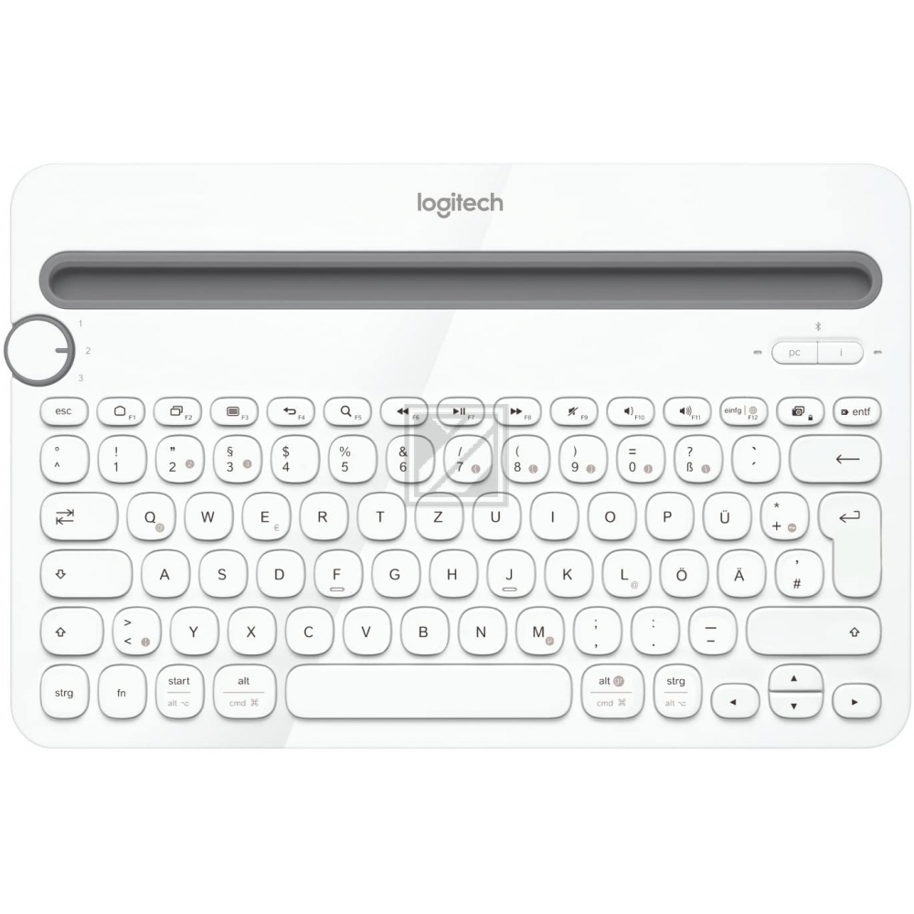 LOGITECH K480 Bluetooth Multi-Device Keyboard white (DE)