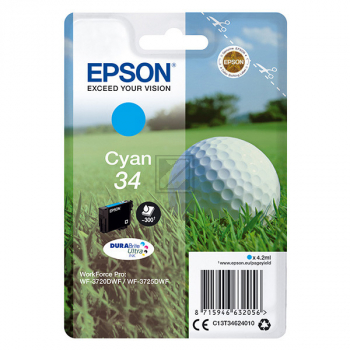 Epson Tintenpatrone cyan (C13T34624020, T3462)