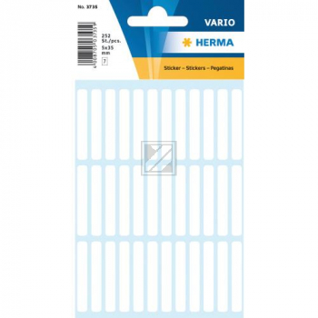 Herma Vielzwecketiketten weiß 5 x 35 mm Inh.252