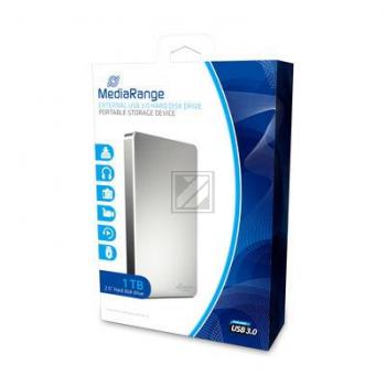 MEDIARANGE 2.5 FESTPLATTE EXTERN 1TB MR996 USB 3.0 tragbar silber