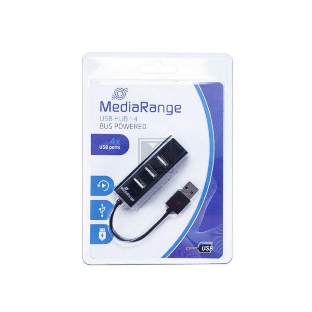 MEDIARANGE 4x USB 2.0 HUB MRCS502 Plug+Play