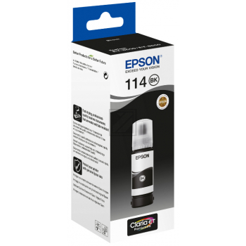 Epson Tintennachfüllfläschchen pigment schwarz SC (C13T07A140, 114)
